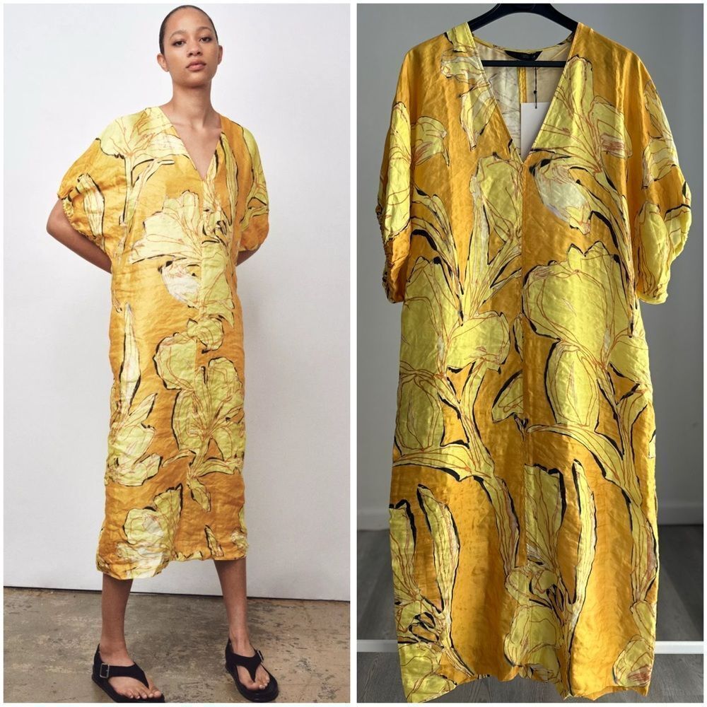 ZARA ZW COLLECTION PRINTED DRESS